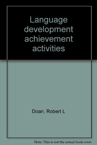 Beispielbild fr Language development achievement activities zum Verkauf von Wonder Book