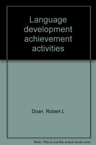 Stock image for Language development achievement activities for sale by Wonder Book