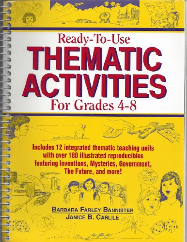 Imagen de archivo de Ready-To-Use Thematic Activities for Grades 4-8 a la venta por Drew