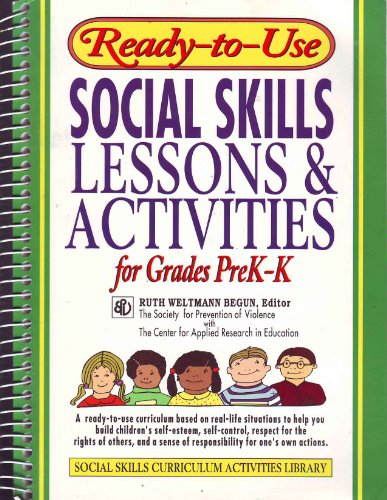 Imagen de archivo de Ready-to-Use Social Skills Lessons and Activities For Grades PreK - K (J-B Ed: Ready-to-Use Activities) a la venta por ZBK Books
