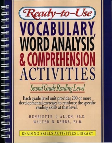 9780876289334: Ready-to Use Vocabulary Word Analysis & Comprehension Activities:Second Grade Reading Level (Reading Skills Activities Library)