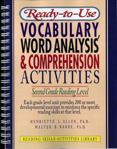 9780876289334: Ready-To-Use Vocabulary, Word Analysis & Comprehension Activities: Second Grade Reading Level (Reading Skills Activities Library)