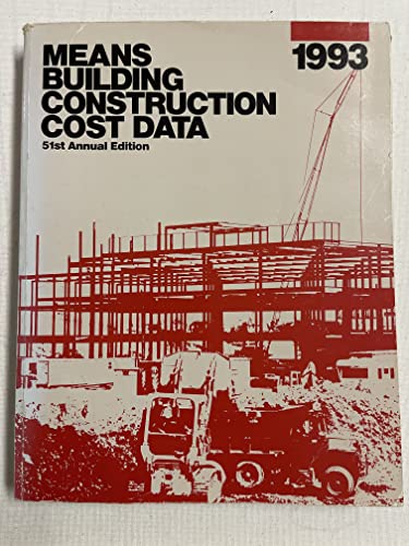 Means Building Construction Cost Data, 1993 (9780876292907) by R S Means Company