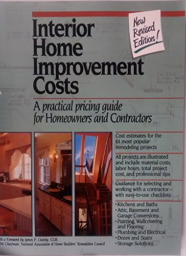 9780876293492: Interior Home Improvement Costs: A Practical Pricing Guide for Homeowners and Contractors