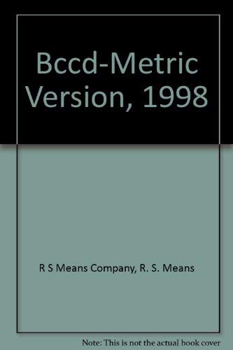 Bccd-Metric Version, 1998 (9780876294833) by [???]