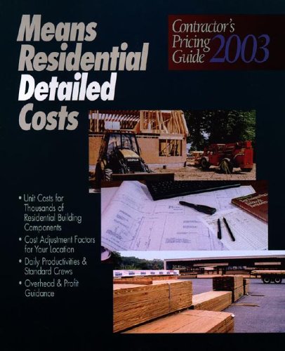 Beispielbild fr Contractor's Pricing Guide : Residential Detailed Costs 2002 zum Verkauf von Books  Revisited