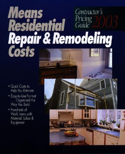 Imagen de archivo de Residential Repair & Remodeling Costs (Contractor's Pricing Guide 2002) a la venta por ThriftBooks-Atlanta