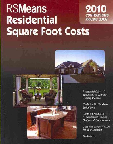 Imagen de archivo de RSMeans Residential Square Foot Costs Contractor's Pricing Guide 2010 a la venta por SecondSale