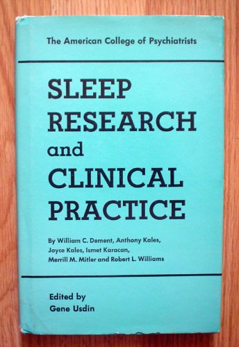 Imagen de archivo de Sleep research and clinical practice a la venta por Wonder Book