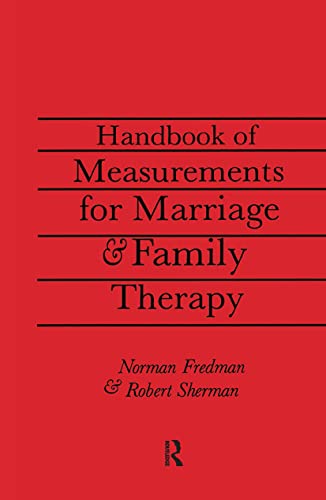 Beispielbild fr Handbook of Measurements for Marriage and Family Therapy zum Verkauf von THE OLD LIBRARY SHOP