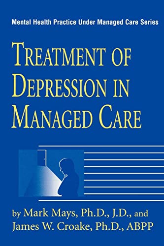 Beispielbild fr Treatment Of Depression In Managed Care (Mental Health Practice Under Managed Care) zum Verkauf von Chiron Media