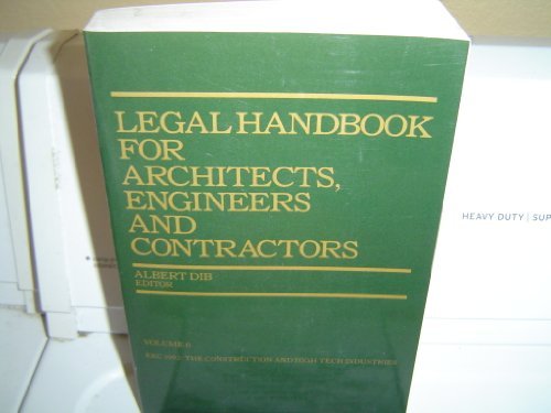 Stock image for Legal Handbook for Architects, Engineers and Contractors for sale by HPB-Red