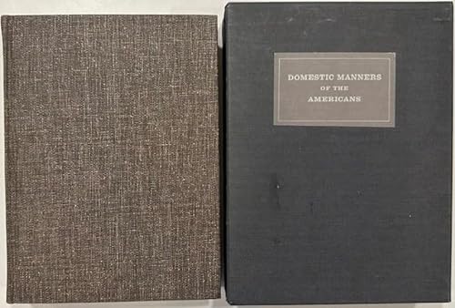 Beispielbild fr Domestic manners of the Americans zum Verkauf von Indiana Book Company