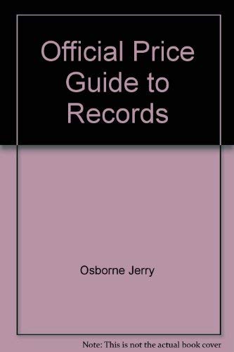 Beispielbild fr The Official Price Guide to Records, 8th Edition zum Verkauf von Wonder Book