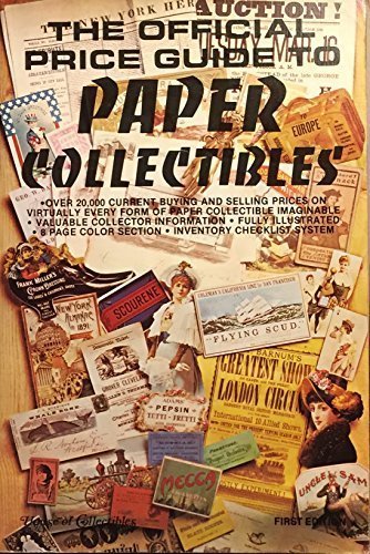 Stock image for Official Price Guide to Paper Collectibles(1st Ed) for sale by Wonder Book