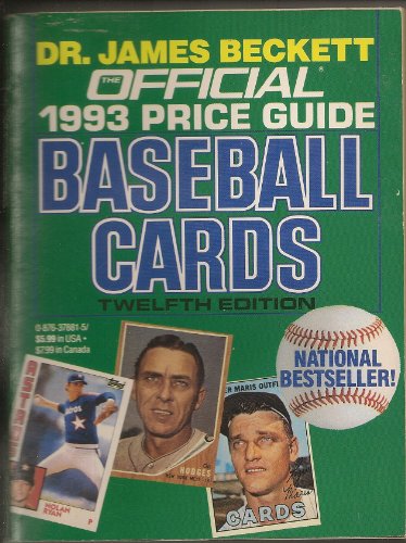 Beispielbild fr Baseball Cards: Official 1993 Price Guide zum Verkauf von Wonder Book