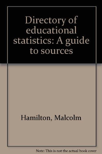 Stock image for Directory of educational statistics: A guide to sources for sale by K & L KICKIN'  BOOKS