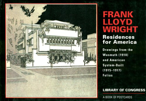 Stock image for Frank Lloyd Wright Residences for America: A Book of Postcards for sale by bookwave
