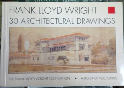 Imagen de archivo de Frank Lloyd Wright : Thirty Architectural Drawings: A Book of Postcards a la venta por Better World Books