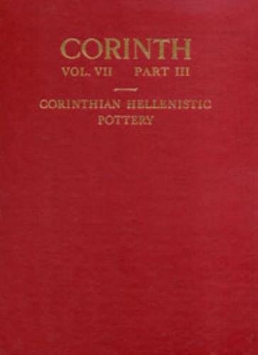 Beispielbild fr Corinthian Hellenistic pottery. zum Verkauf von Kloof Booksellers & Scientia Verlag