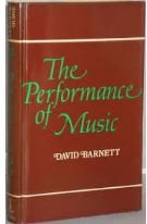 Beispielbild fr The Performance of Music : A Study in Terms of the Pianoforte zum Verkauf von Better World Books