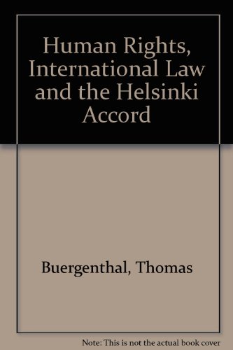 Imagen de archivo de Human Rights, International Law, and the Helsinki Accord a la venta por Better World Books