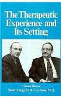 9780876684054: The Therapeutic Experience and Its Setting: A Clinical Dialogue (Therapeutic Experience & Settin C)