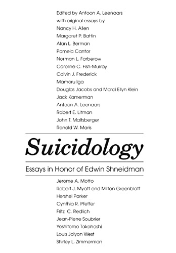 Stock image for Suicidology for sale by Discover Books