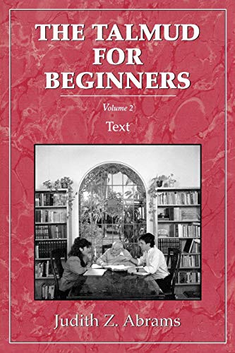 Beispielbild fr Talmud for Beginners: Text, Vol. 2: Text v. 2 zum Verkauf von Chiron Media