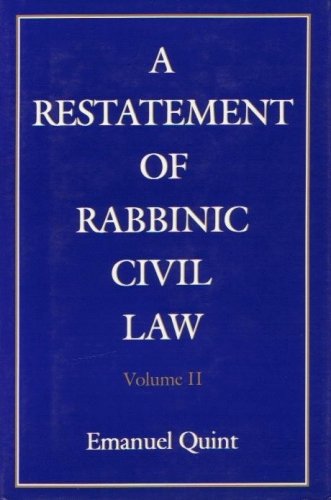 A Restatement of Rabbinic Civil Law: Laws of Loans