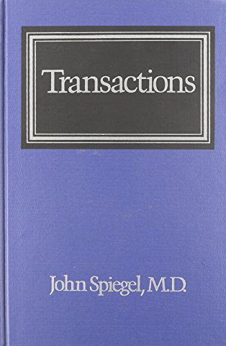 Beispielbild fr Transactions : The Interplay Between Individual, Family, and Society zum Verkauf von Better World Books