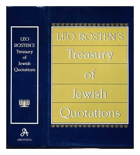 Beispielbild fr Leo Rosten's Treasury of Jewish Quotations zum Verkauf von Wonder Book