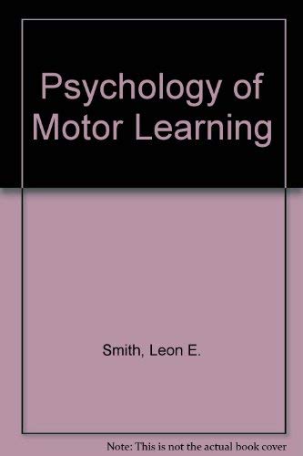 Imagen de archivo de Psychology of Motor Learning a la venta por BookDepart