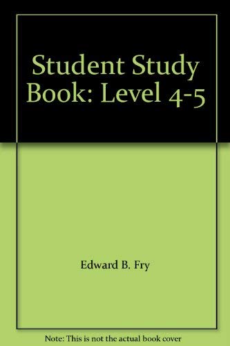 Imagen de archivo de Student Study Book: Level 4-5 a la venta por SecondSale