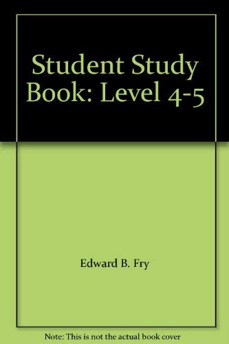 Stock image for Student Study Book: Level 4-5 for sale by SecondSale