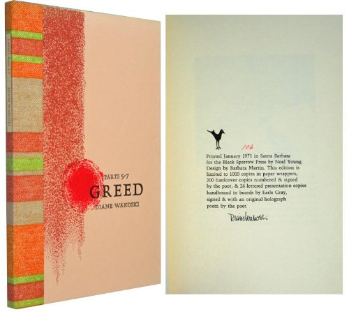 Imagen de archivo de Title: Greed Parts 5-7 a la venta por Pulpfiction Books