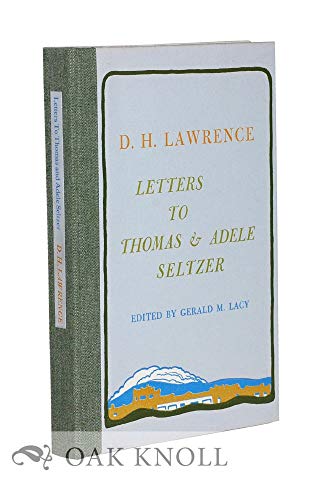9780876852248: Letters to Thomas and Adele Seltzer
