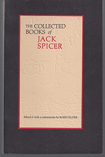 Imagen de archivo de Collected Books of Jack Spicer, The a la venta por THE OLD LIBRARY SHOP