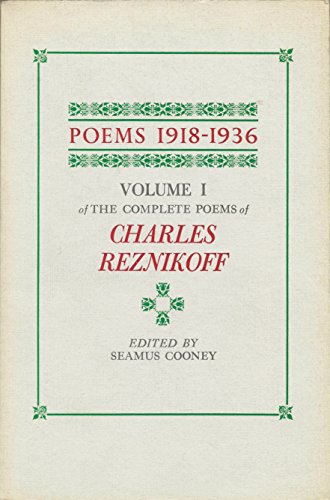 9780876852613: Poems 1918-1936 (Volume 1)