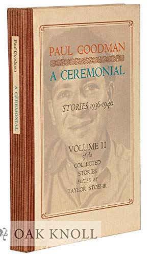 Stock image for A ceremonial, stories, 1936-1940 for sale by Hennessey + Ingalls