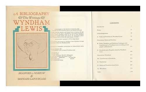 Imagen de archivo de A Bibliography of the Writings of Wyndham Lewis a la venta por Better World Books