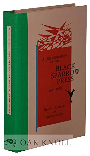 Imagen de archivo de A BIBLIOGRAPHY OF THE BLACK SPARROW PRESS, 1966-1978. a la venta por Burwood Books