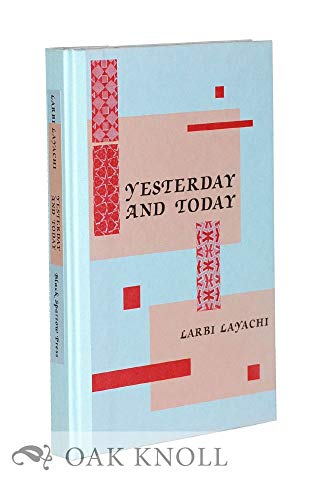 Stock image for Yesterday and Today for sale by Purpora Books