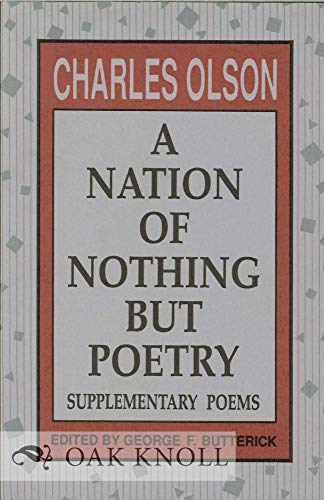 Beispielbild fr A Nation of Nothing But Poetry: Supplementary Poems zum Verkauf von Books From California