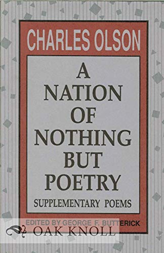 Stock image for A Nation of Nothing But Poetry: Supplementary Poems for sale by Books From California