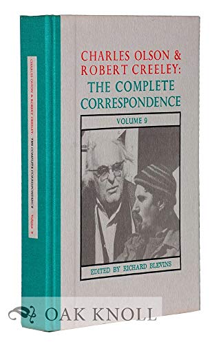 Stock image for Complete Correspondence 9 (Charles Olson and Robert Creeley) [Aug 01, 1990] Olson, Charles and Creeley, Robert for sale by Devils in the Detail Ltd