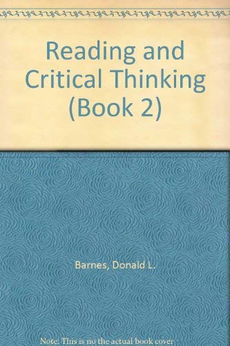 Stock image for Reading and Critical Thinking for sale by Better World Books