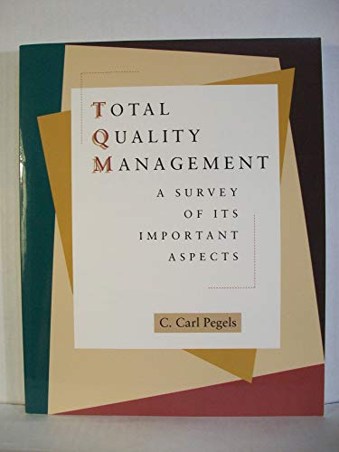 9780877092742: Total Quality Management: A Survey of Its Important Aspects