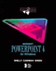 Imagen de archivo de Microsoft Powerpoint 4 for Windows/Book and Disk (Shelly & Cashman Series) a la venta por Ergodebooks