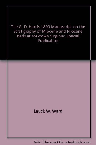 9780877104292: G D Harris Manuscript On the Strati
